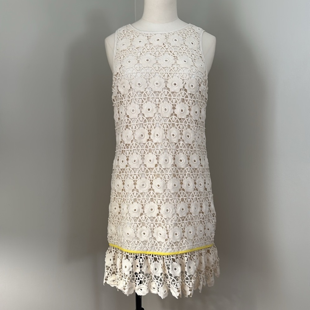 Juicy Couture Festival Lace Sleeveless Sheath Mini Dress Sz 6